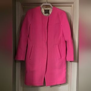 J. Crew Sabrina Coat in Neon Azalea